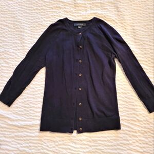 Ann Taylor 3/4 Sleeve Cardigan Navy XXSP